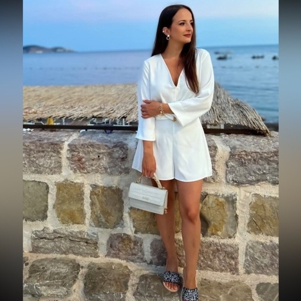 ZARA CHAIN TRIM KNOTTED JUMPSUIT